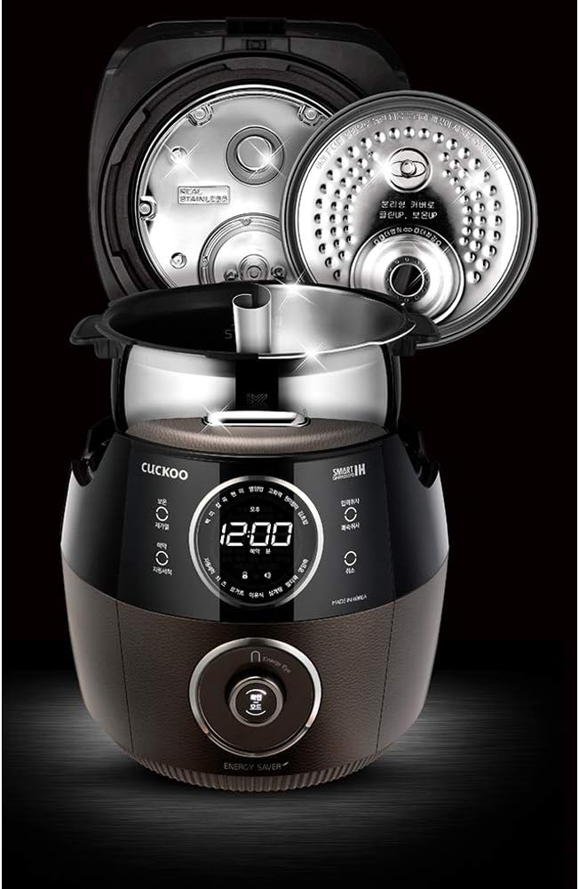 Cuckoo CRP-GHSR1009F Rice Cooker with inner pot and lid removed