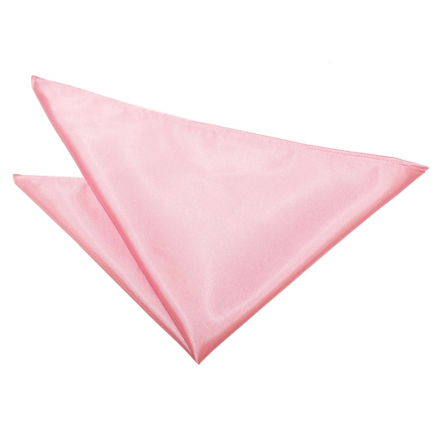 Dqt Men's Plain Satin Baby Pink Pink Solid Plain Stripe Floral Paisley Polka Dot Pocket Square