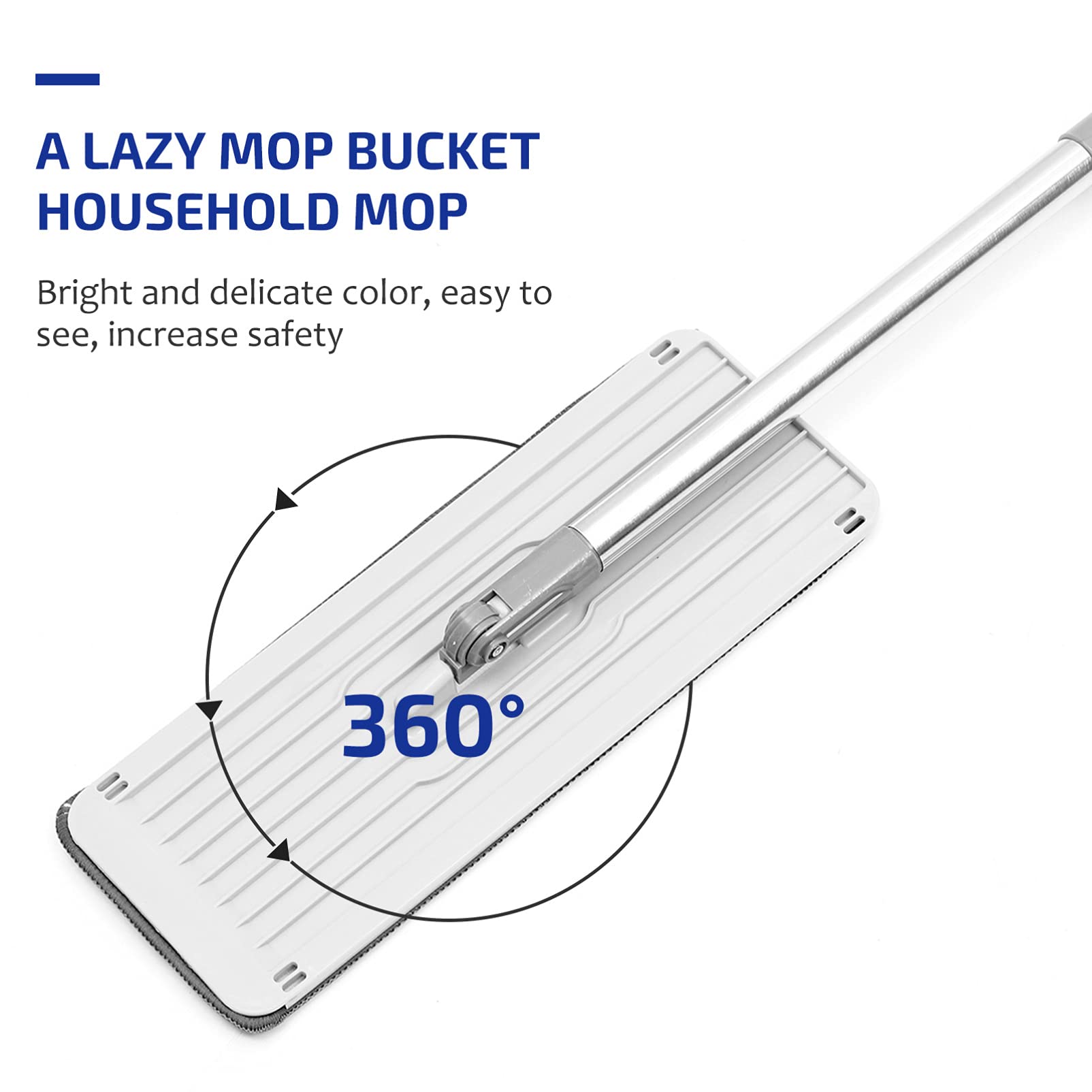 Fregona con Trapeador De Microfibra Kit De Limpieza Mop para Pisos Accesorios para Fregona