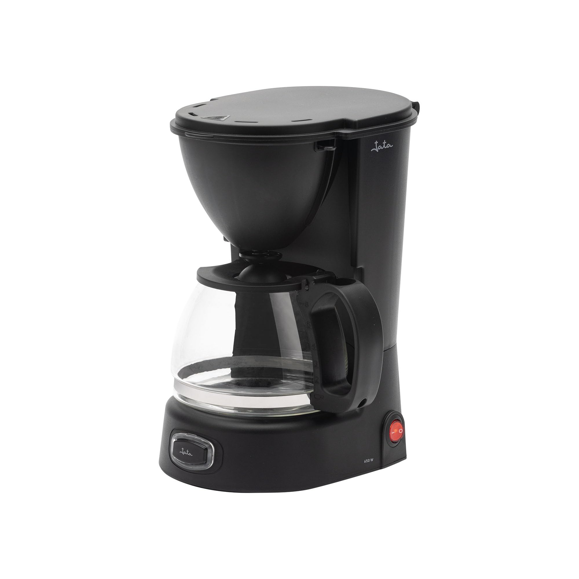 Jata JECA1750 - Caffettiera a goccia da 2 a 8 tazze 650 W, caraffa in vetro da 750 ml con coperchio. Sistema antigoccia. Filtro permanente. Spegnimento automatico. Risparmio energetico