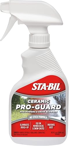STA-BIL Ceramic Pro Guard - Protección de cerámica para cortadoras de césped y quitanieves - Fórmula antiadherente - El embalaje de 10 onzas puede
