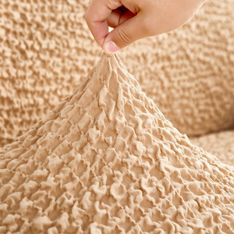 Miniatura 10 de Funda protectora de tela para sofá, funda universal elástica de cuatro plazas, lavable, elástica, repelente al agua, fácil ajuste, suave y gruesa