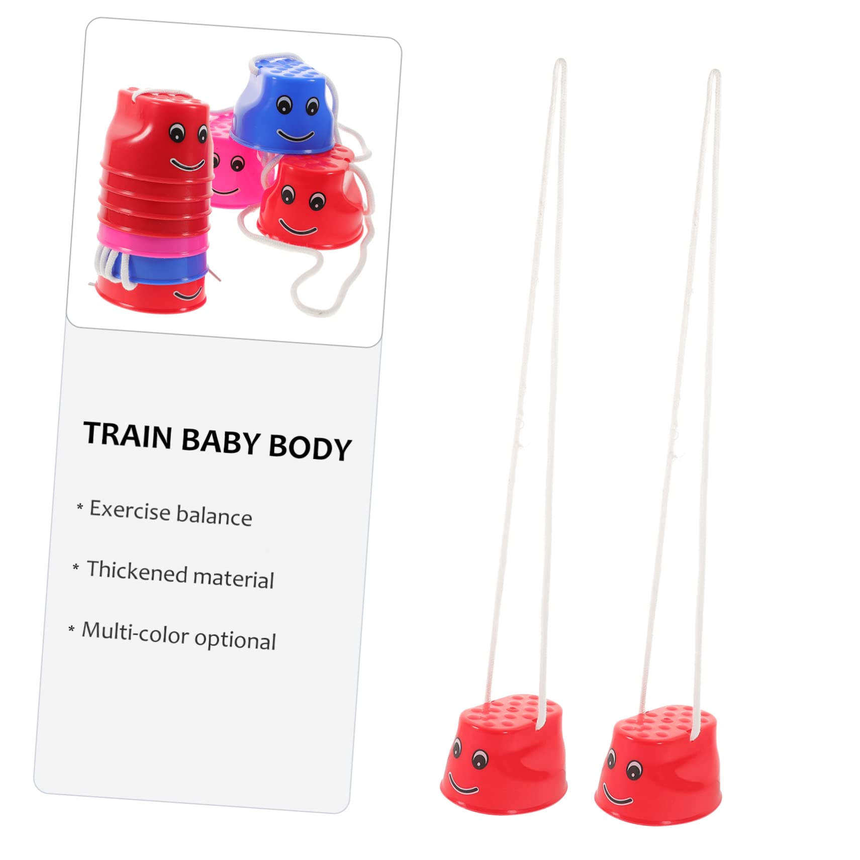 FELTECHELECTR 5 Pairs Children Bucket Stilts Walking Cups Kids Balance Training Playthings Kindergarten Parent Activities - Image 3