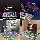 QQDD Dywan bębnowy mata dźwiękoszczelna mata elektroniczny perkusyjny dywan antypoślizgowy koc profesjonalna mata bębnowa dywany (80 cm - 200 cm)