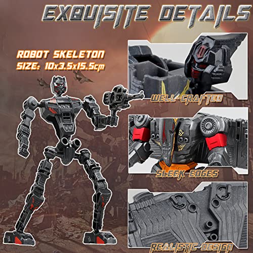 Teuvo Transforming Toys Dinosaur Robot Toys For Kids, 2Packs Dino Transformed Action Figure Assembling Robot Toys T-Rex & Pterosaur, Stem Animals Model Gifts For Boys Girls Ages 5 6 7 8 9 10+ Year Old #TOP5