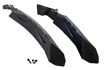 Dark Horse® Bicycle Diamond Fender Set, Suitable for 24" & 26" Inch Cycle, V-Brake Model, MTB & ATB Cycles, Durable CLAMP Fitting New Mudguard for Cycles (Black)