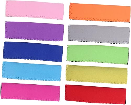 Miniatura 5 de Luxshiny 10 piezas de paletas de neopreno mixtas reutilizables para congelador, aislador, bolsa antifiesta, anticongelante, tubos de barbacoa,