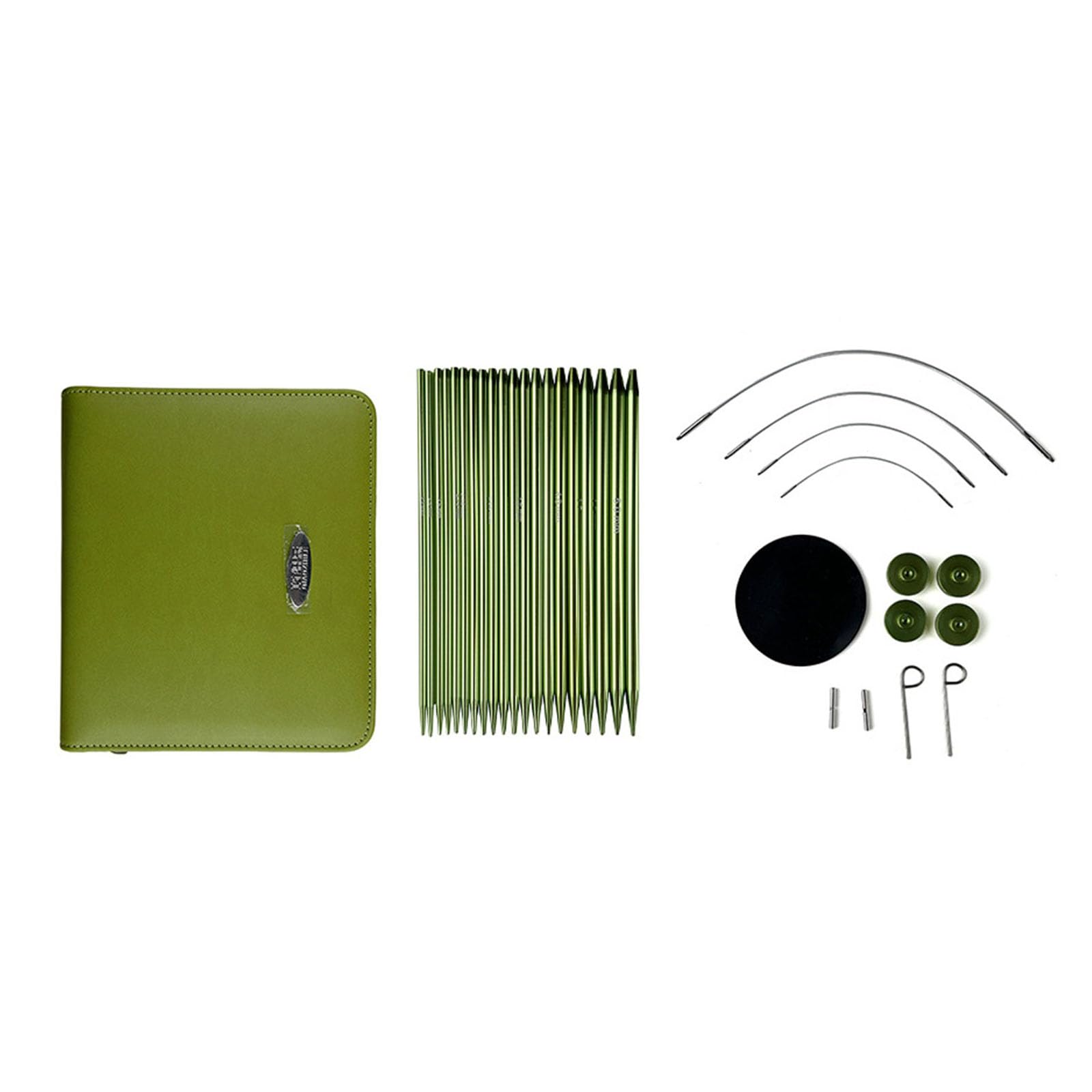 Tsophreniq Circular Knitting Needle Set Round Practical Tool Interchangeable Size 2.2mm-5.0mm Interchangeable Circular Set