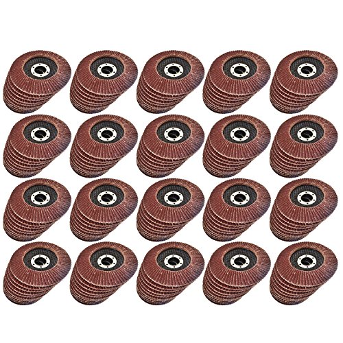 Disques meuleuse angulaire 115 mm grain 60 lot de 200 pour meulage et ébavurage