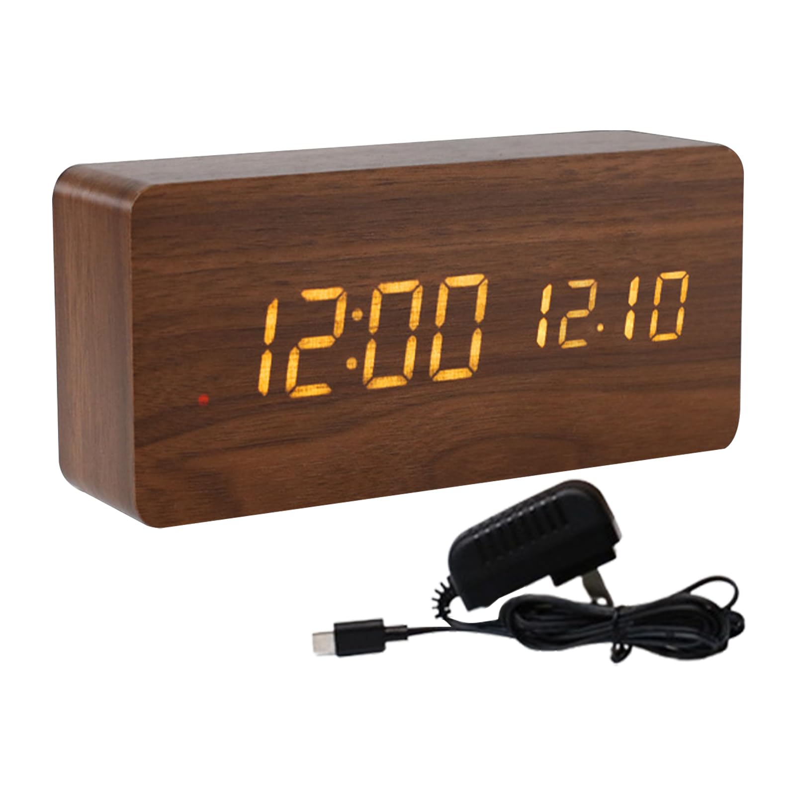 Horloge numérique LED avec affichage ajustable pour confort nocturne de chambre