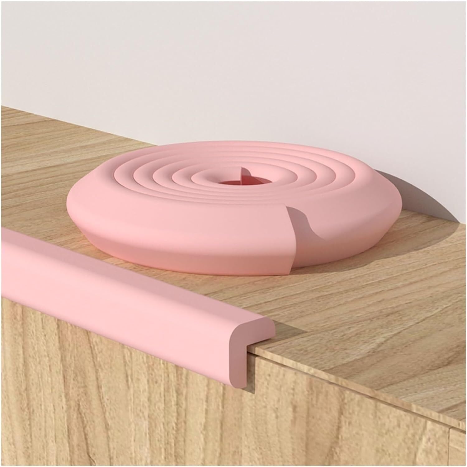 LNNW Protector de bordes, tiras de bordes de muebles autoadhesivas for oficina en casa, cojín de borde de escritorio, acolchado de espuma a prueba de parachoques para la Protección de Las Columnas de
