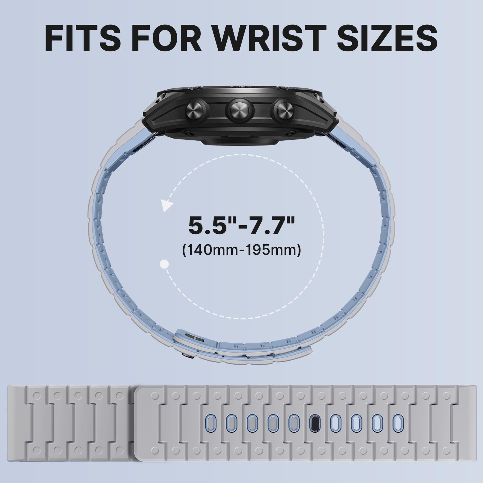 Bandletic Bracelet magnétique de sport compatible avec Garmin Watch Quick