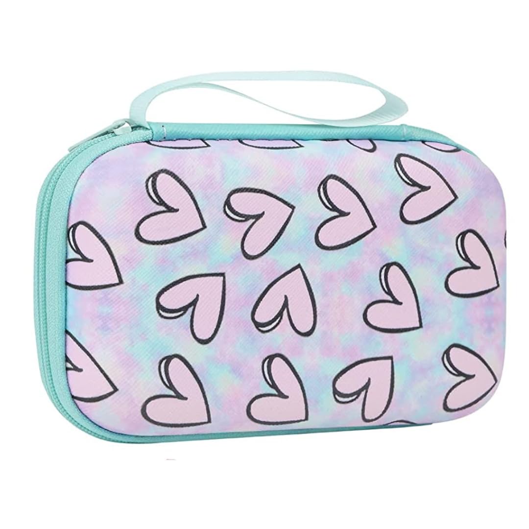 lp external hard drive portable carrying case, purple heart