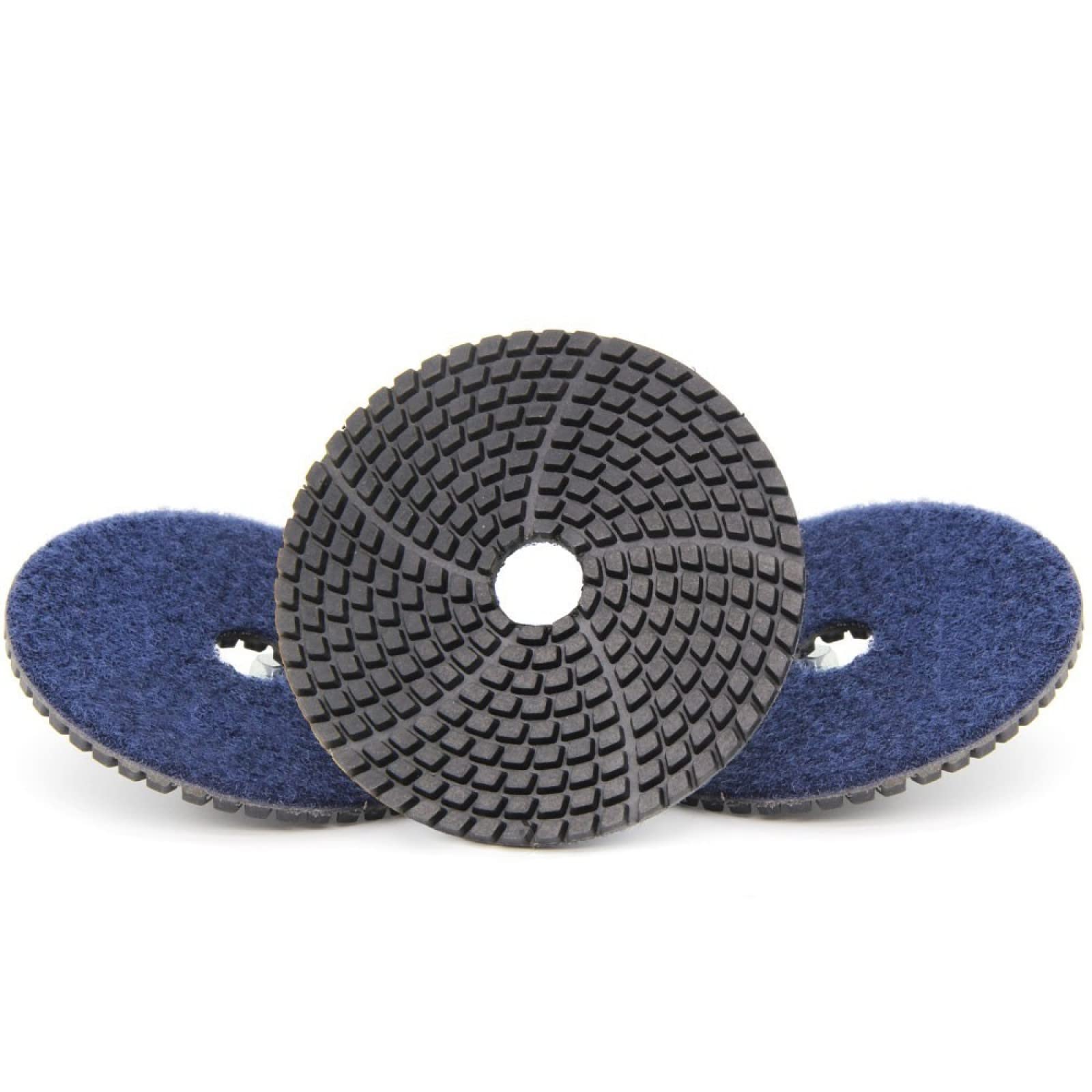 7 Pezzi 4 "tampone for lucidatura diamantato Dischi abrasivi Flessibili for Granito Quarzo Pietra Artificiale Cemento Marmo 100mm Mola lucidante(Grit200 3pcs)