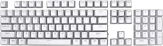 LA TALUS 104Pcs Key Caps Backlight Keyboard Accessory ABS Universal OEM Keycaps Replacement,Keycaps Keyset for Mechanical Gaming Keyboard Switches- White