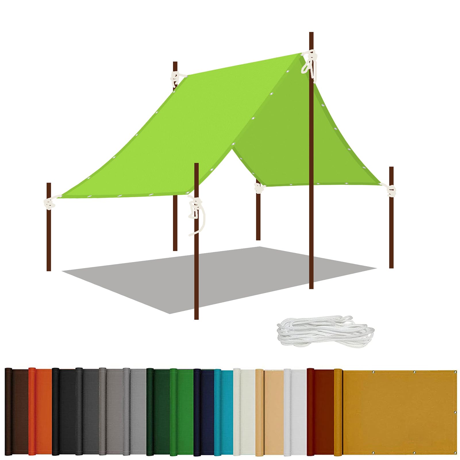 Filet d'ombrage résistant aux UV toile de protection 85x400cm pliable