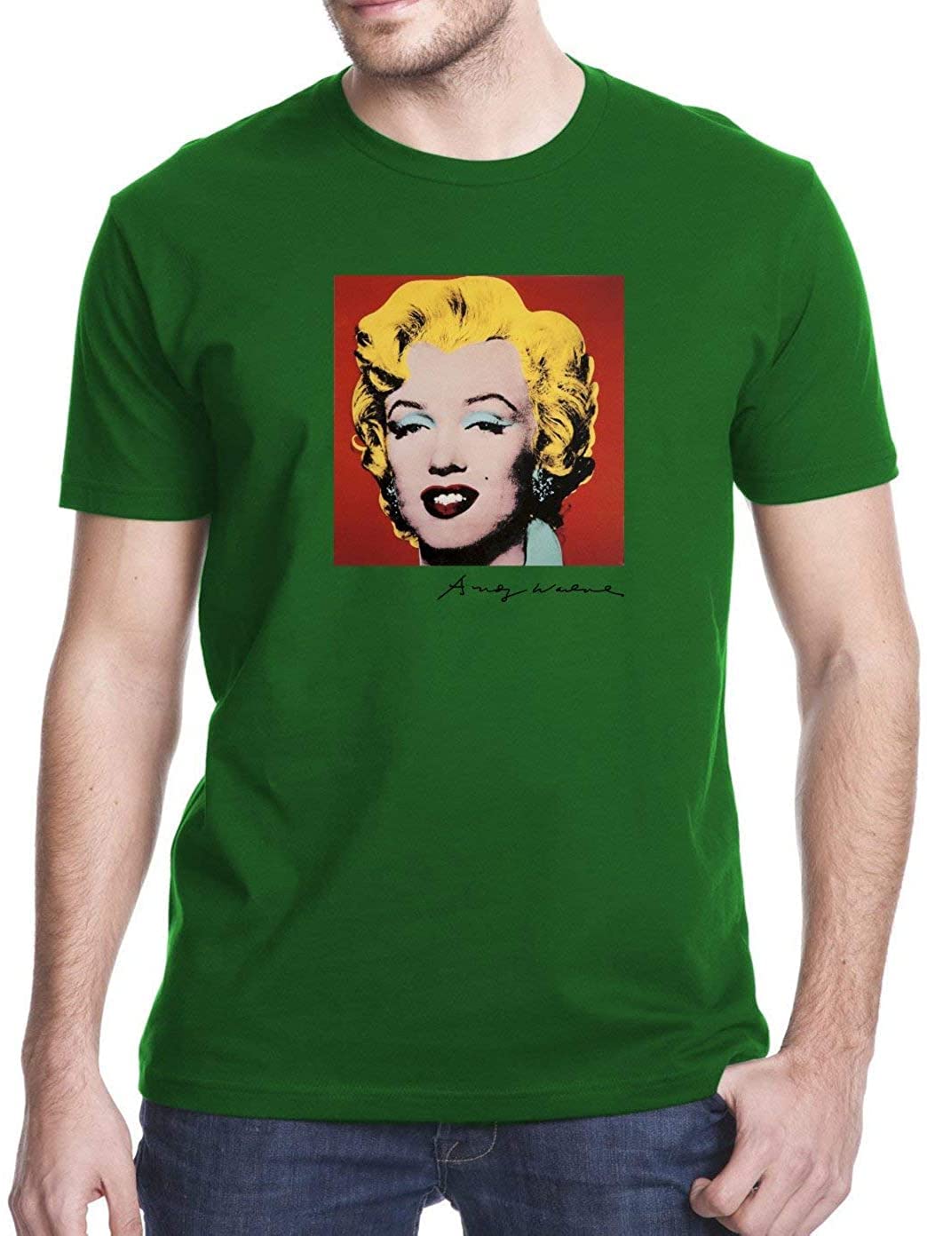 1913&Koas Men's Color 3 Andy Warhol Marilyn Monroe T-Shirt ) Xxl