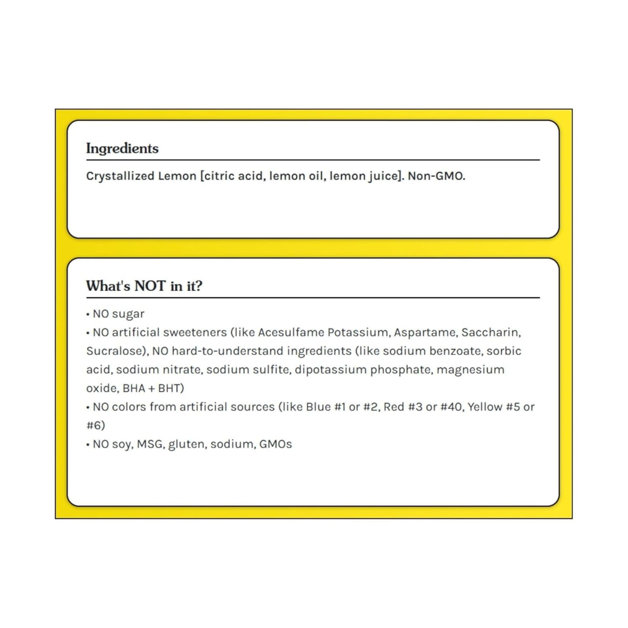 True Lemon 500ct (Pack of 1) - Water Enhancer - Bulk Dispenser - 0 Calorie Drink Mix Packets For Water - Sugar Free Lemon Flavoring Powder Packets