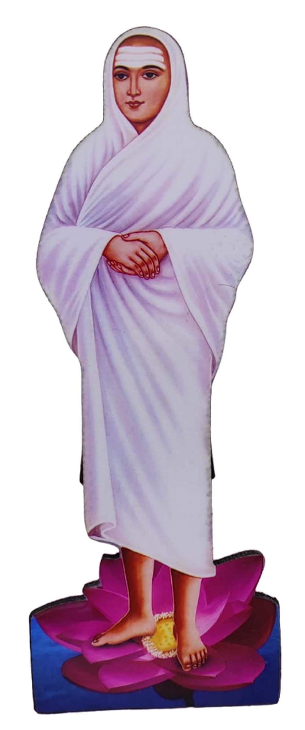 Vils Saint Shri Vallalar/Ramalinga Swamigal/Ramalinga Adigal Divine Holy Blessing Wall Mount/Table Top Photo Frame Cutout with Back Stand for Pooja/Gift ((2 inch X 6 inch) Small)