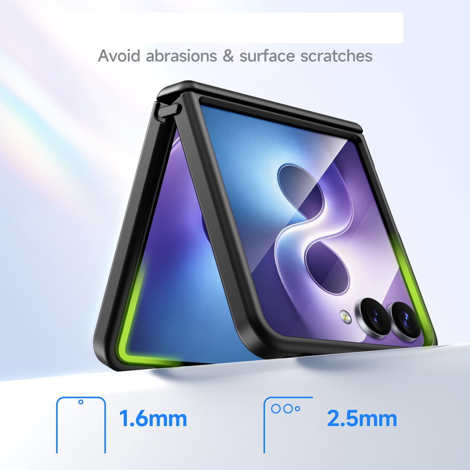 Custodia Magnetica Per Samsung Galaxy Z Flip 8, Rotabile Anello Supporto