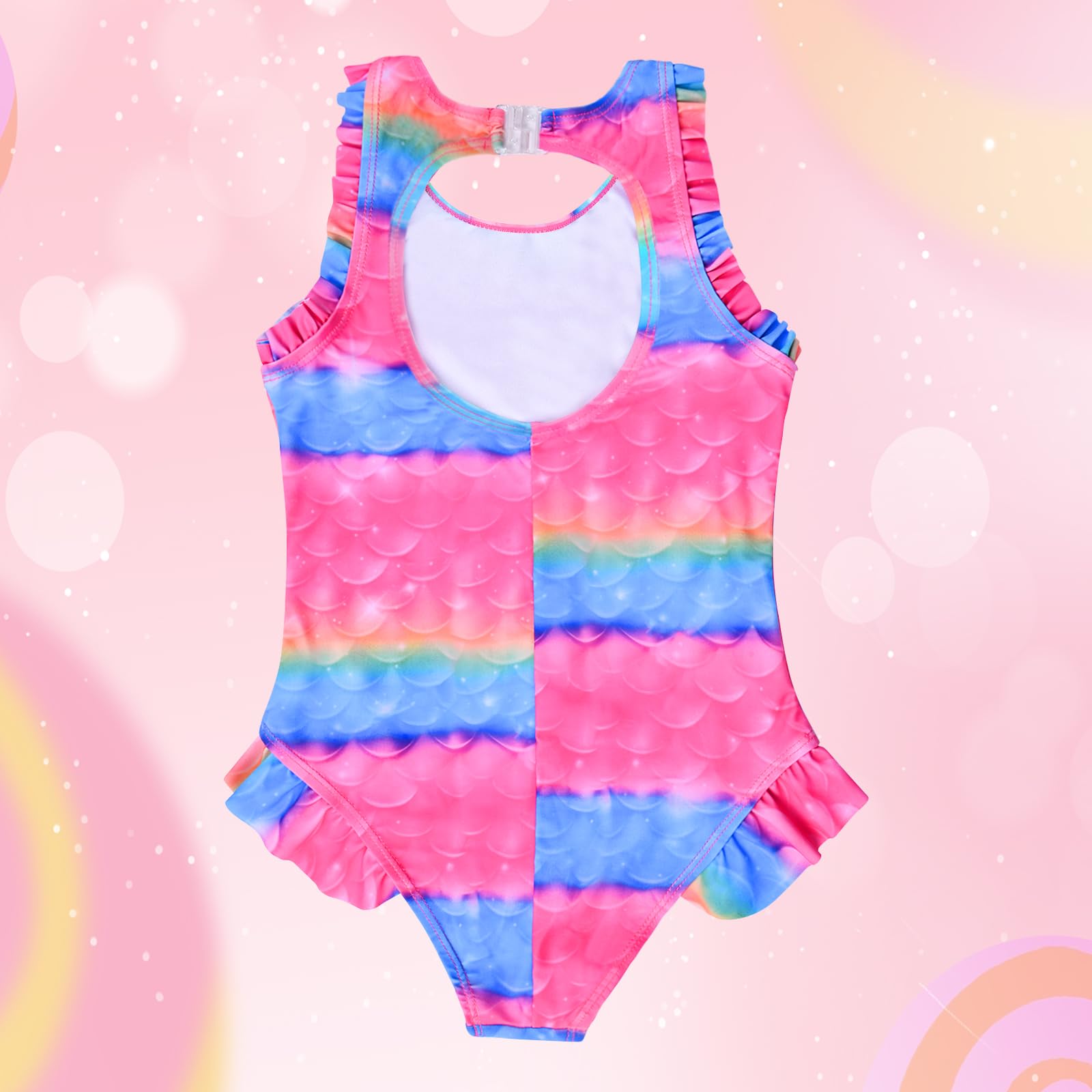 flintronic Costume da Bagno per Ragazze, Costume Intero Bambina Sirena, Bikini da Spiaggia Ragazze, Estivo Senza Manica Costume da Bagno per Spiaggia Estate per Ragazze