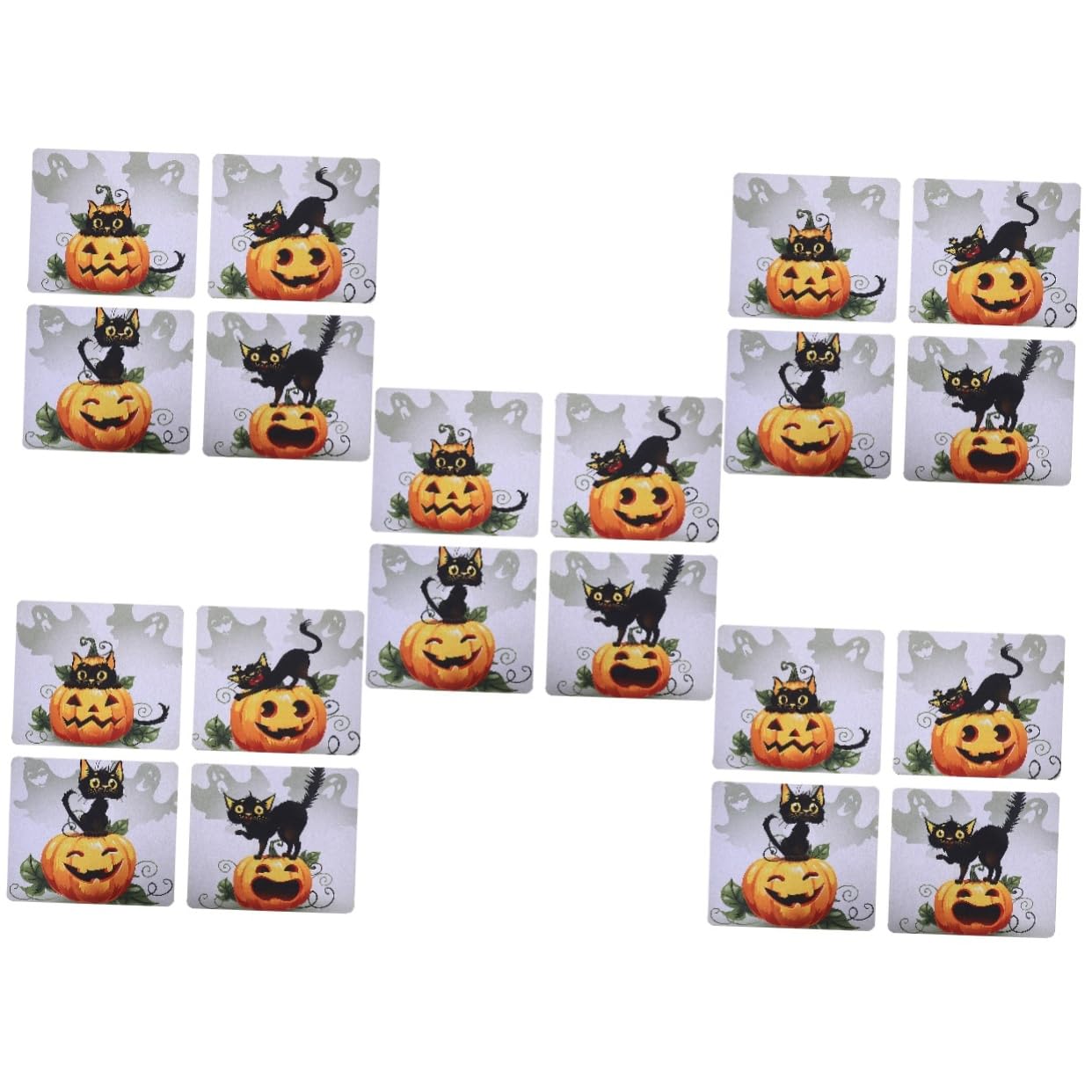 VILLCASE Lot De 5 Tapis De Souris Uniques en Forme De Citrouille pour Halloween Robustes Et Non Adaptés Aux Ordinateurs Portables (4 Pièces X 5)