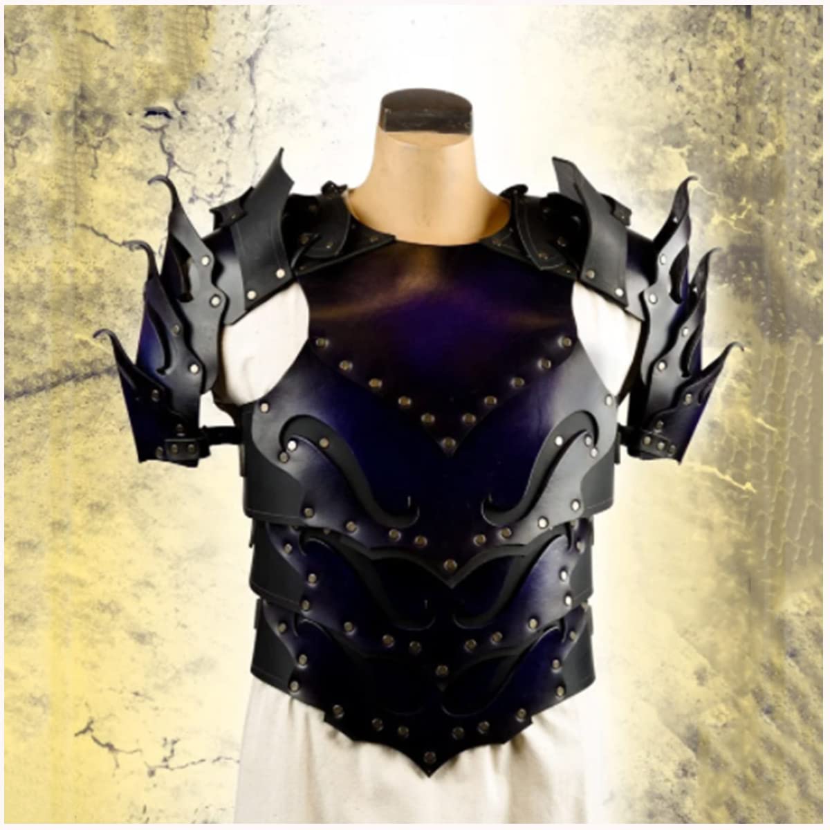 Buy Adjustable Retro Body Chest Armor Medieval PU Leather Armor with