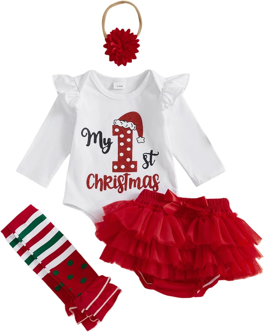 BeQeuewll My First Valentines Day Baby Girl Outfit Newborn Heart Embroidery Romper+Tutu Shorts+Socks+Headband 4Pcs Clothing