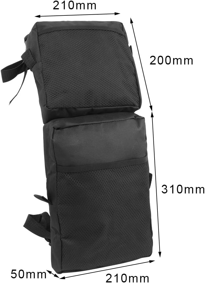 H RUO ATV Fender Bags, 2-Pack Detachable ATV Cargo Bags Waterproof Saddle Bags Compatible with Scrambler TRX FourTrax Outlander for ATV UTV Dirt Bike