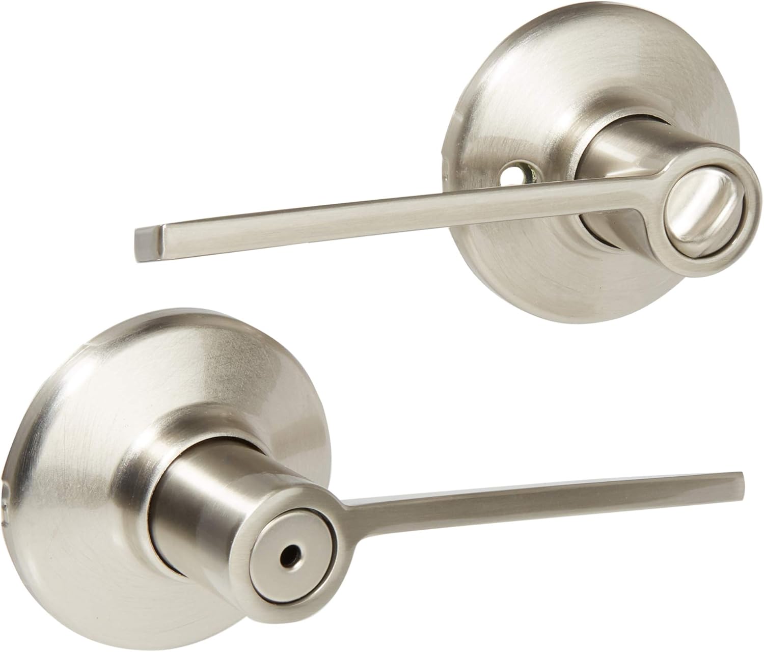 KWIKSET 300LRL 15 CP V1 Satin Nickel Ladera Privacy Lever