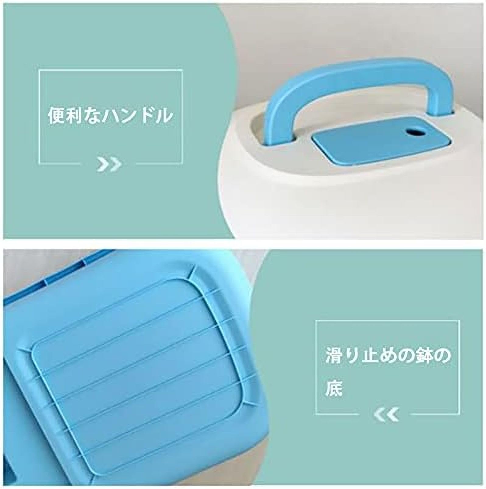 Amazon | 猫トイレ スクープ付き猫トイレ 本体 猫用トイレ セミフル 