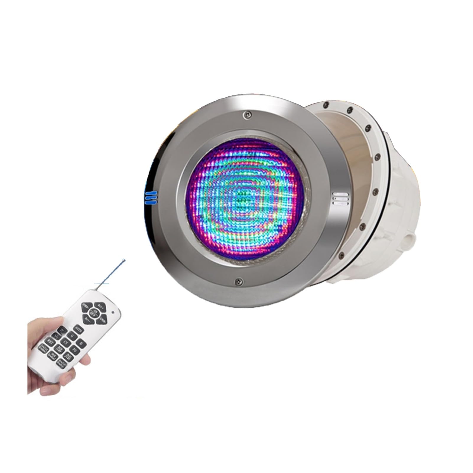 Ampoule LED piscine PAR56 étanche IP68 projecteur multicolore 12V télécommandé