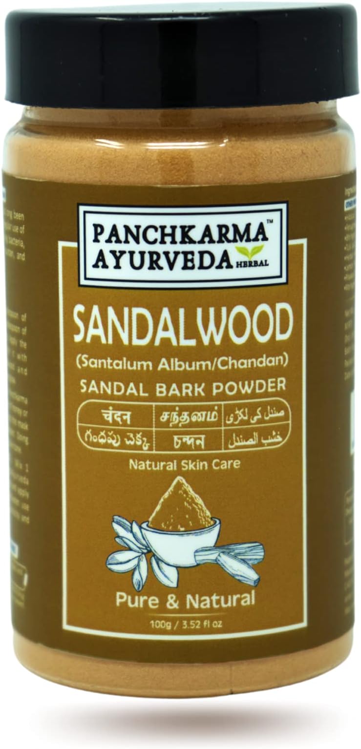 Herbal & Natural Sandalwood Powder (Santalum Album/chandan) 100g For Fairness Sun-Tan Acne-Spot Treatment Face Pack