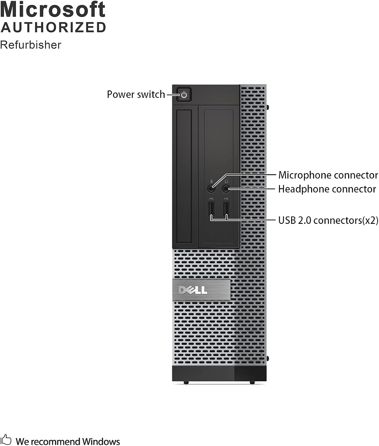 Get Special Price DELL Optiplex 3010 Desktop PC - Intel Core i3-3220 3.1GHz 8GB 250GB DVD Windows 10 Professional (Renewed)']