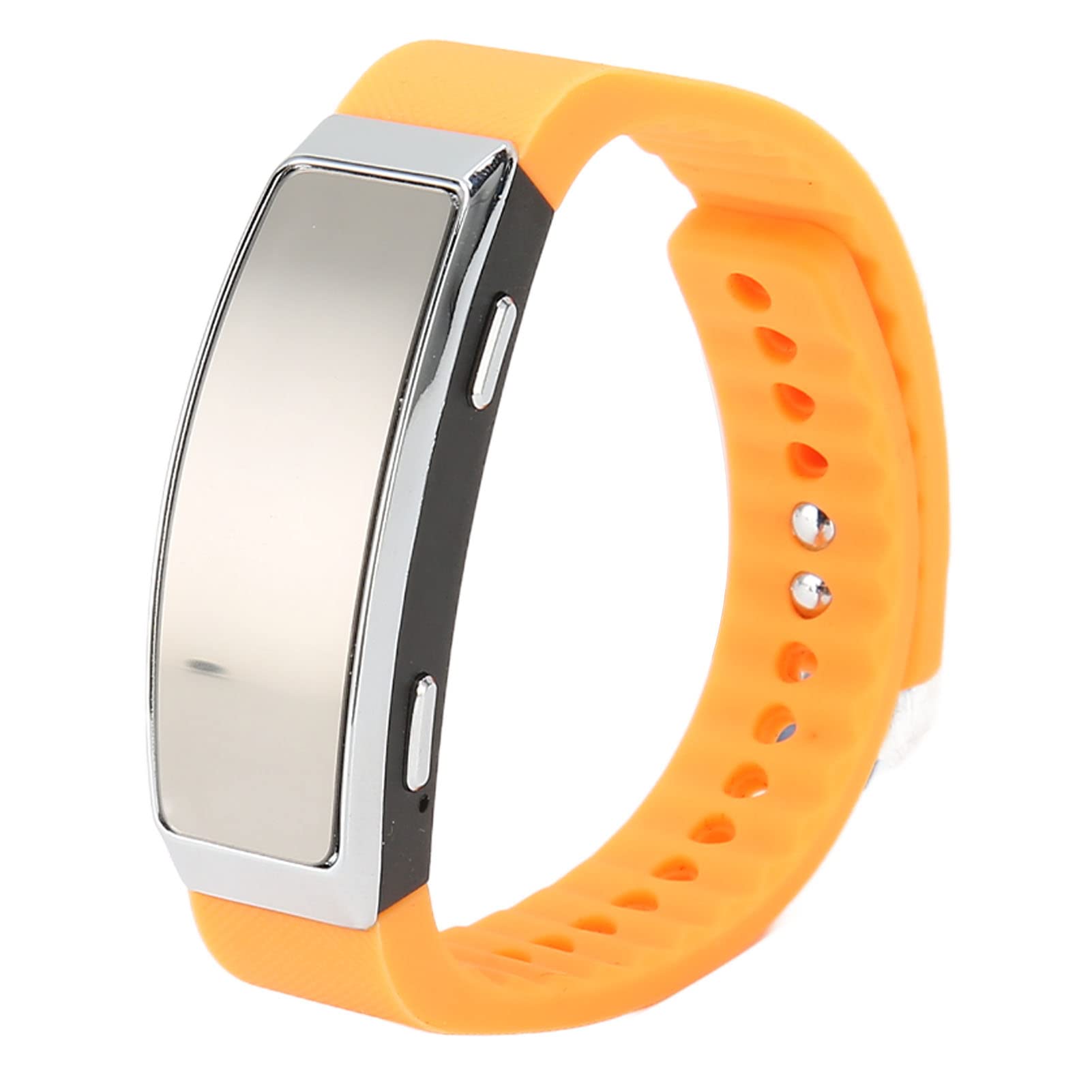 Reloj Grabador, Reloj de Pulsera Grabador Activado por Voz con Reducción de Ruido, Capacidad de Grabación de 20 Horas, Tiempo de Batería de 720 Días, para Clase de Reunión de (Naranja)
