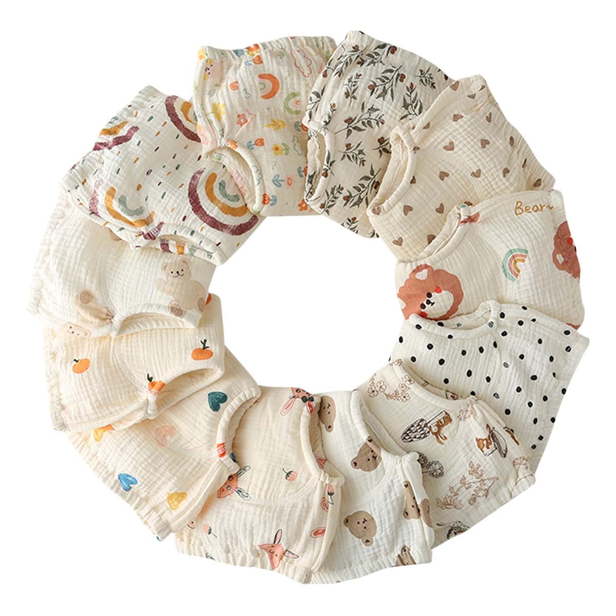Culotte Apprentissage propreté Fille Garcon，Lot de 5 Coton rembourrées pour bébé propreté Enfant Doux Lavable, 6 Mois-3 Ans