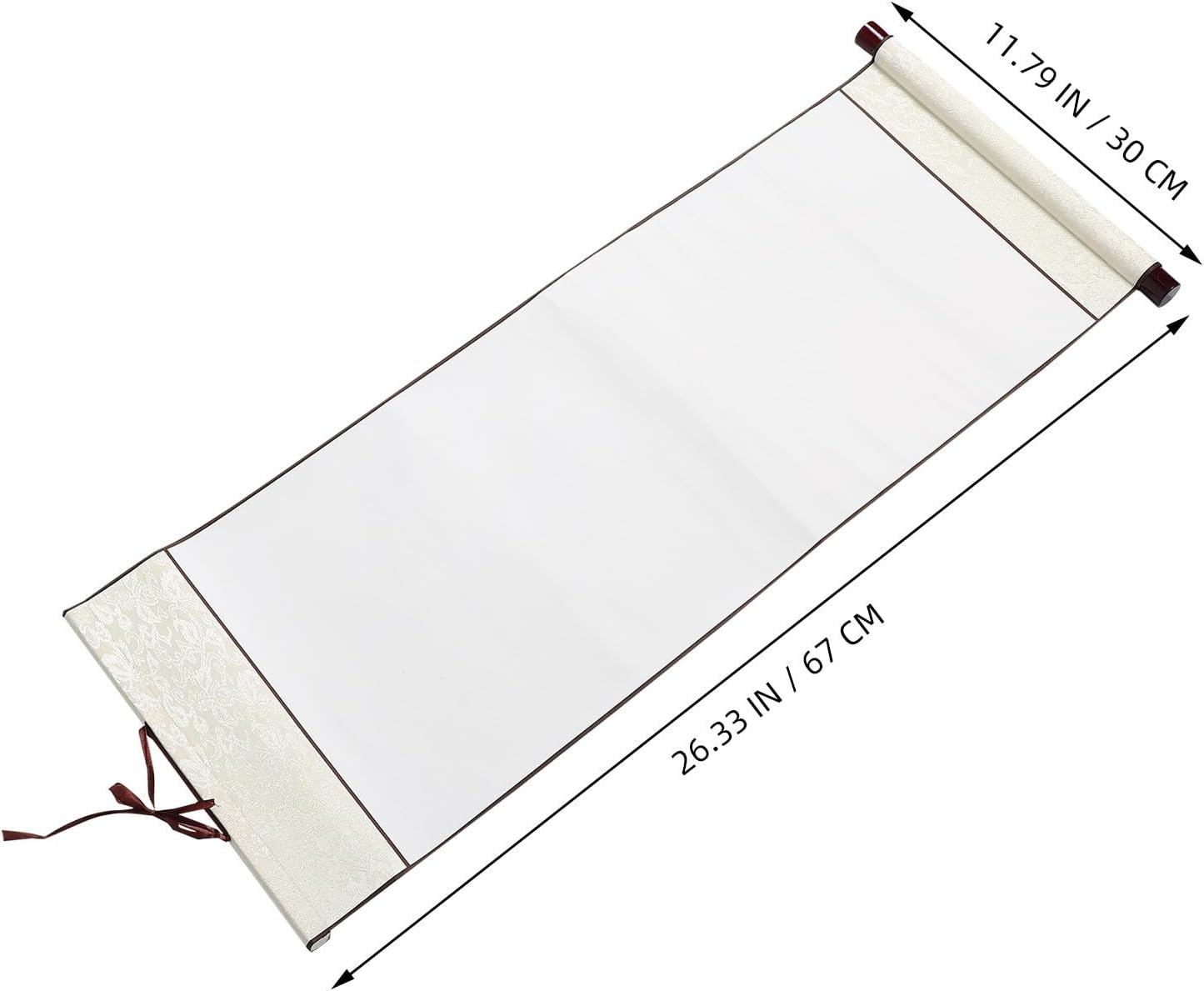 2pcs Blank Hanging Wall Scrolls Chinese Calligraphy Xuan Paper Set image 2