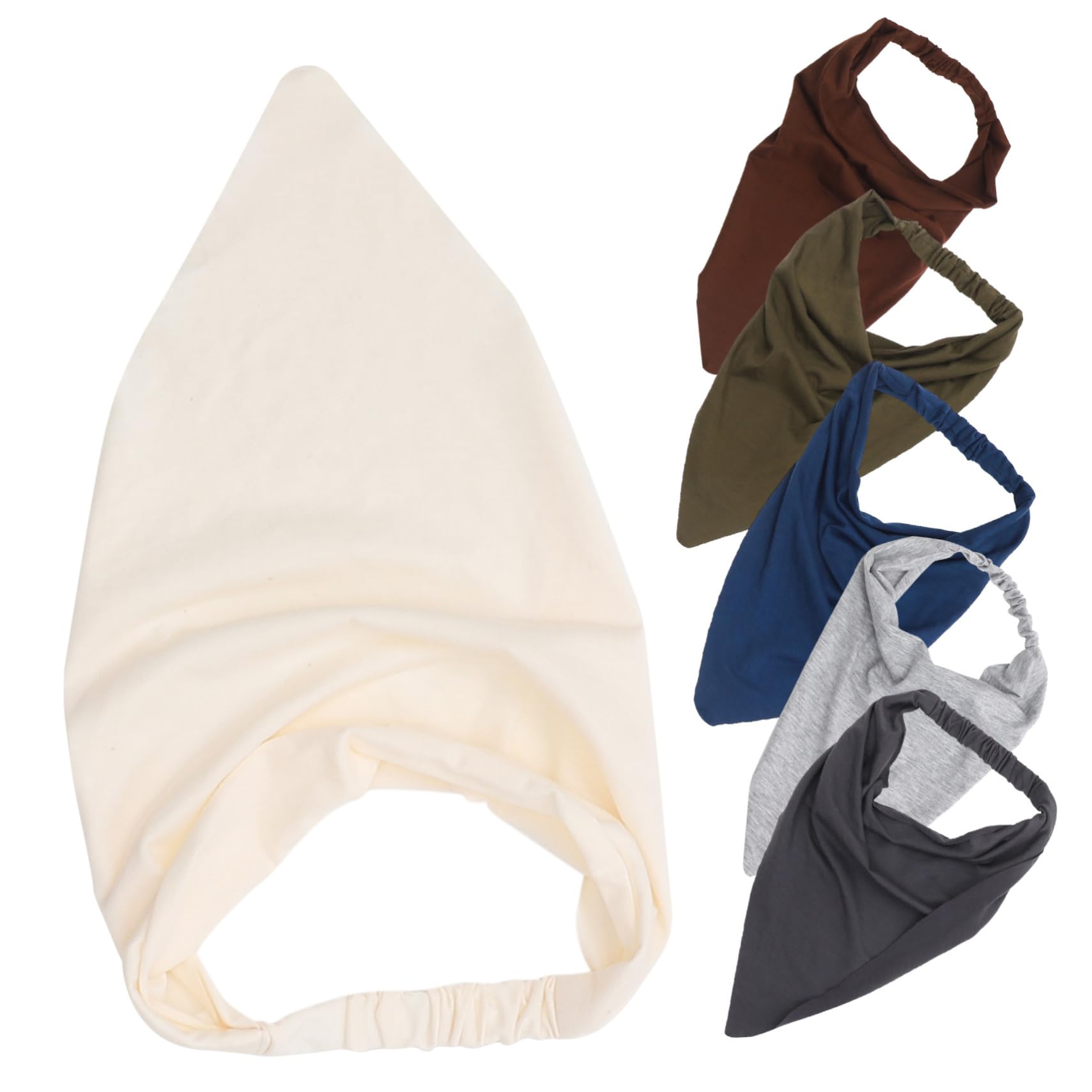 Milisten 5 Sätze Böhmisches Kopftuch Schal Elastisches Bandana Haarschmuck Für Damen Haarwickel Beleg Kopftücher Kopfhandtuch Headpiece Bandana Für Frauen Haarbandanas Baumwolle 6 Stück * 5