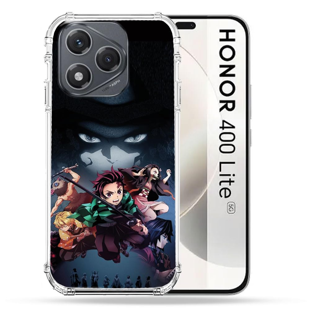 Cokitec Reinforced Case for Honor 400 Lite 5G Manga Demon Slayer Black
