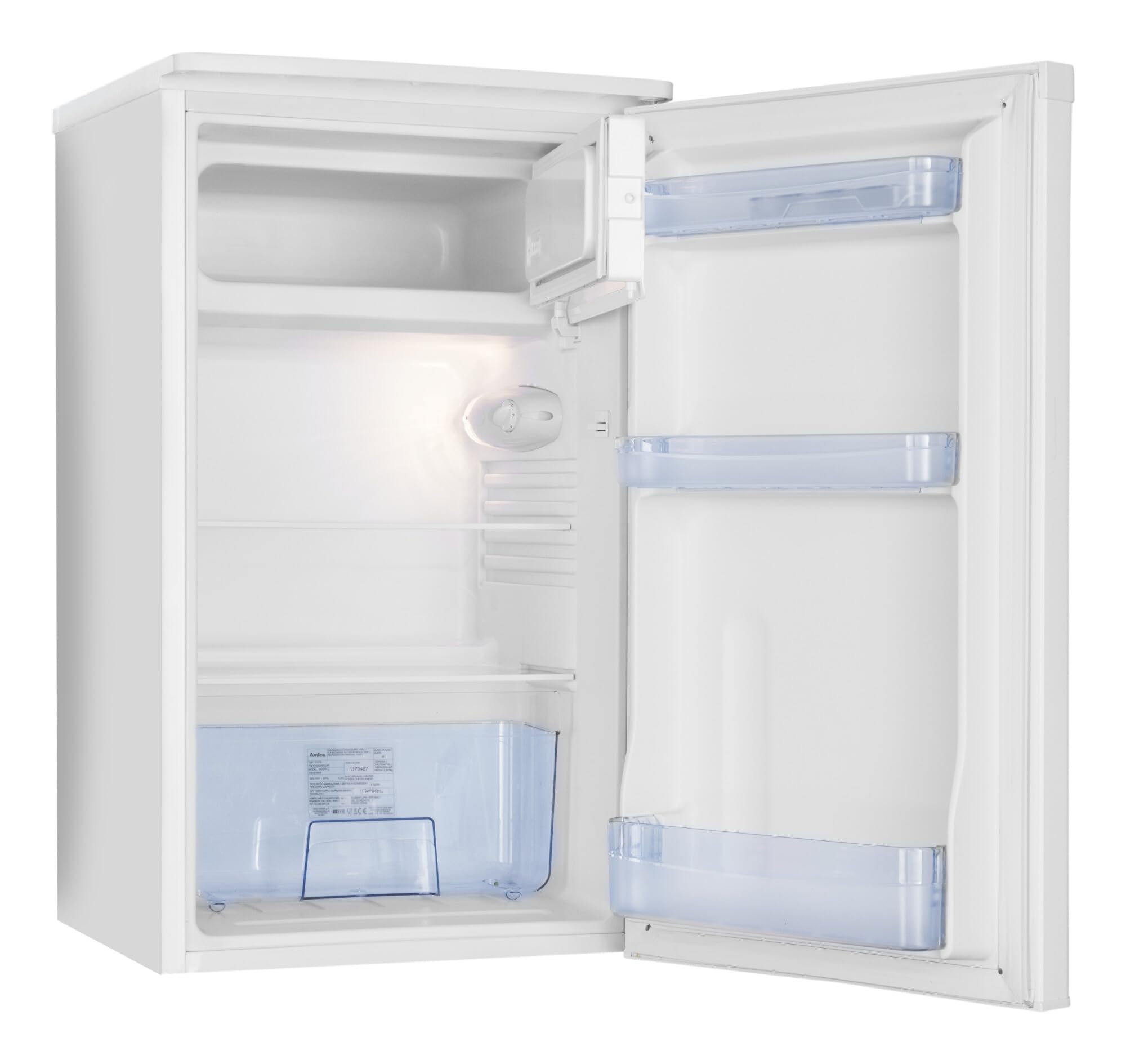 Amica Kühlschrank mit Gefrierfach 83 L 84 x 48 x 49,5 cm KS 361 155 W