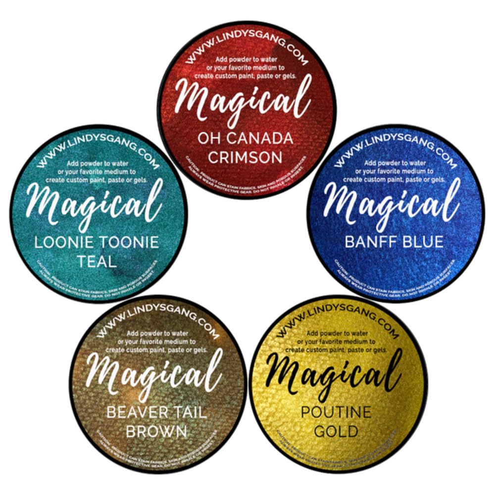 Lindy's Stamp Gang Great White Lindy's Gang Shimmer Magicals 6G (0.25Oz) 5Pcs
