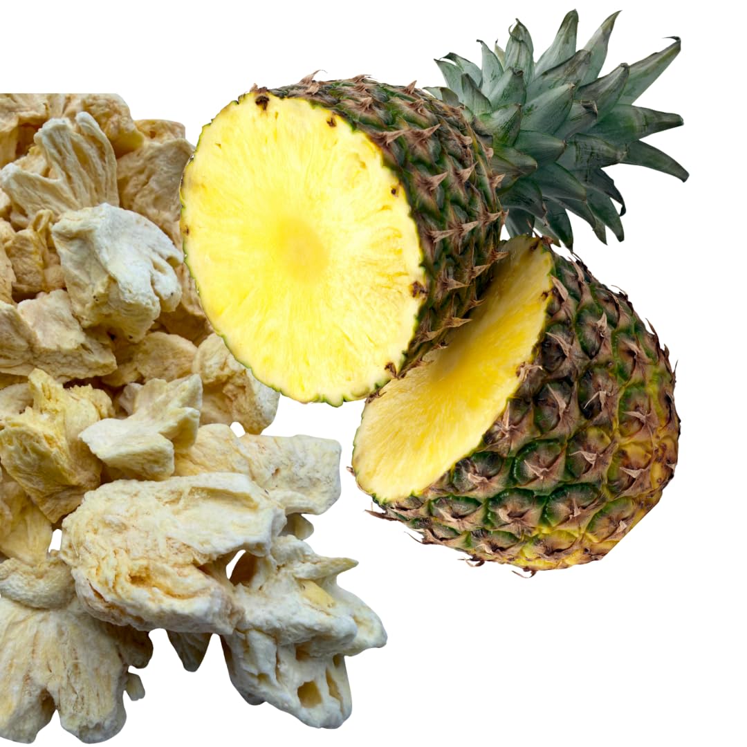 Lyopro Gefriergetrockneter Fruchtmix 500 g (5 × 100 g) – Mango, Erdbeere, Ananas, Pfirsich & Kokos – 100% Frucht, Ohne Zuckerzusatz, Vegan, Glutenfrei