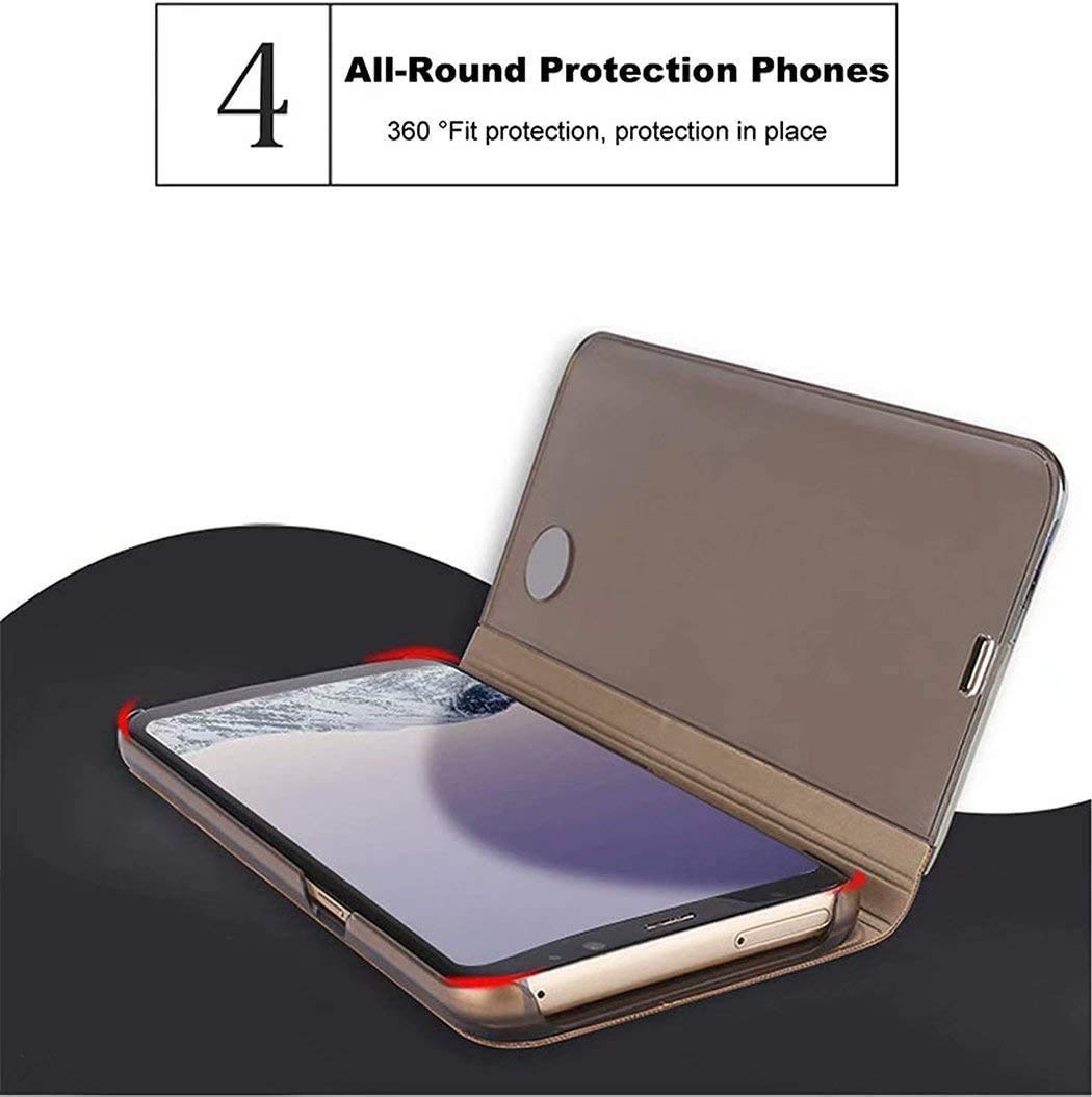 NEINEI Cover per iPhone 13 Mini,Custodia Folio Placcatura in Pelle