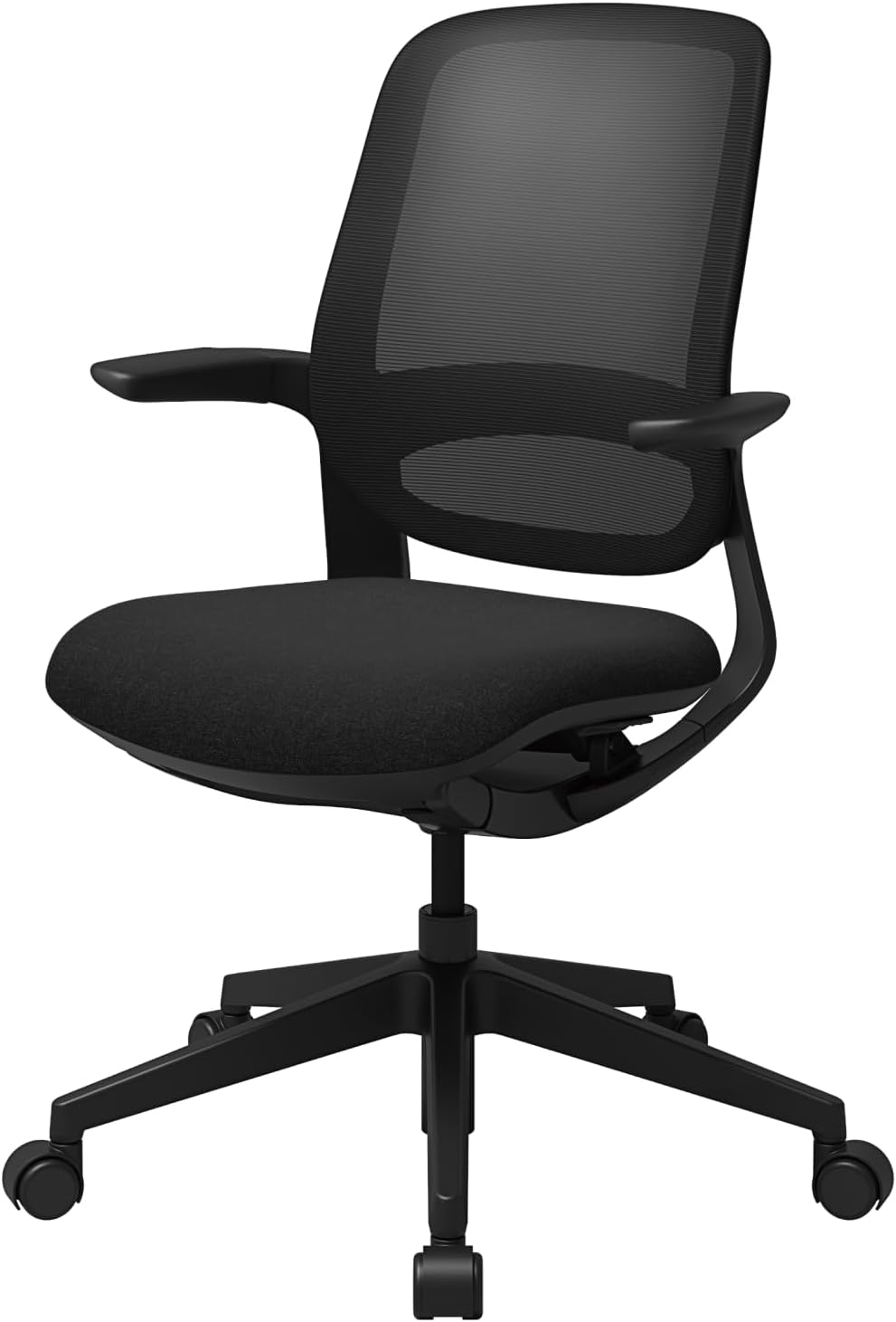 SIDIZ T25 Petite Ergonomic Office Chair : Home Office Desk Chair for Petite Women (4' 9" or Over), Adjustable Seat Height, Weight-Activated Auto Fit Tilt, Gaming Chair (Black Mesh, Black Seat)
