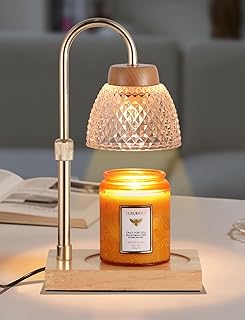 Dimmable Candle Warmer Lamp with Timer, Electric Wax Melt Warmer for Jar...