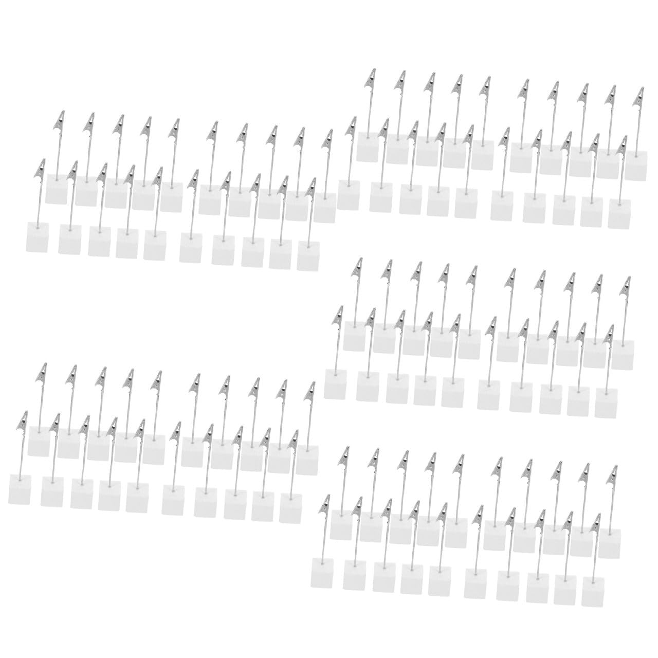 STOBOK 100 Pezzi Cartella Per Appunti Morsetto Per Appunti Supporto Per Clip Per Appunti Porta Segnaposto Portafoto Portafoto Con Numeri Portacubo Base A Cubo Porta Promemoria