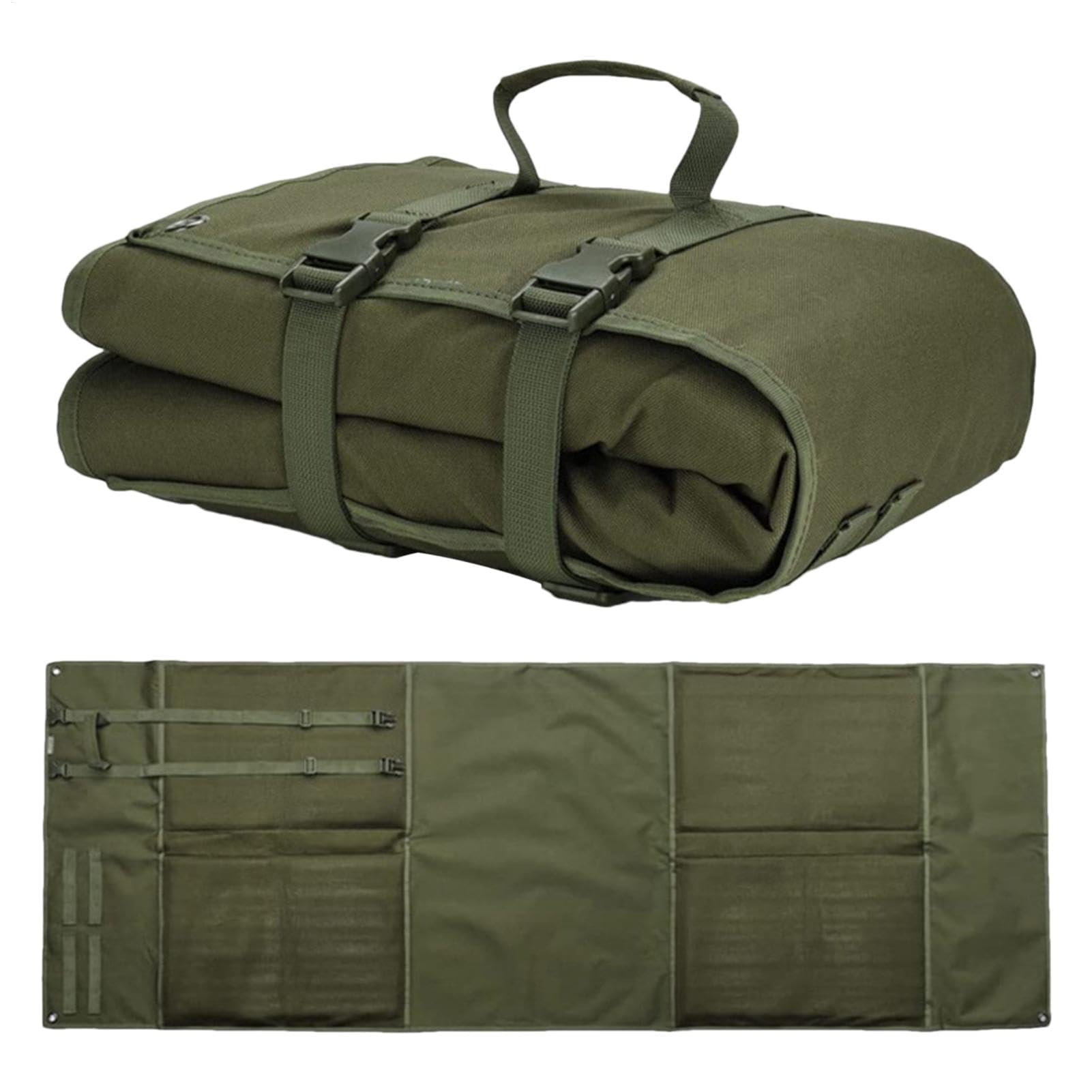 Dqzrtueca Armee Green Picnic Blanket, Lightweight Portable Folding Spring Camping Mat, Multicolor(Armee Green)