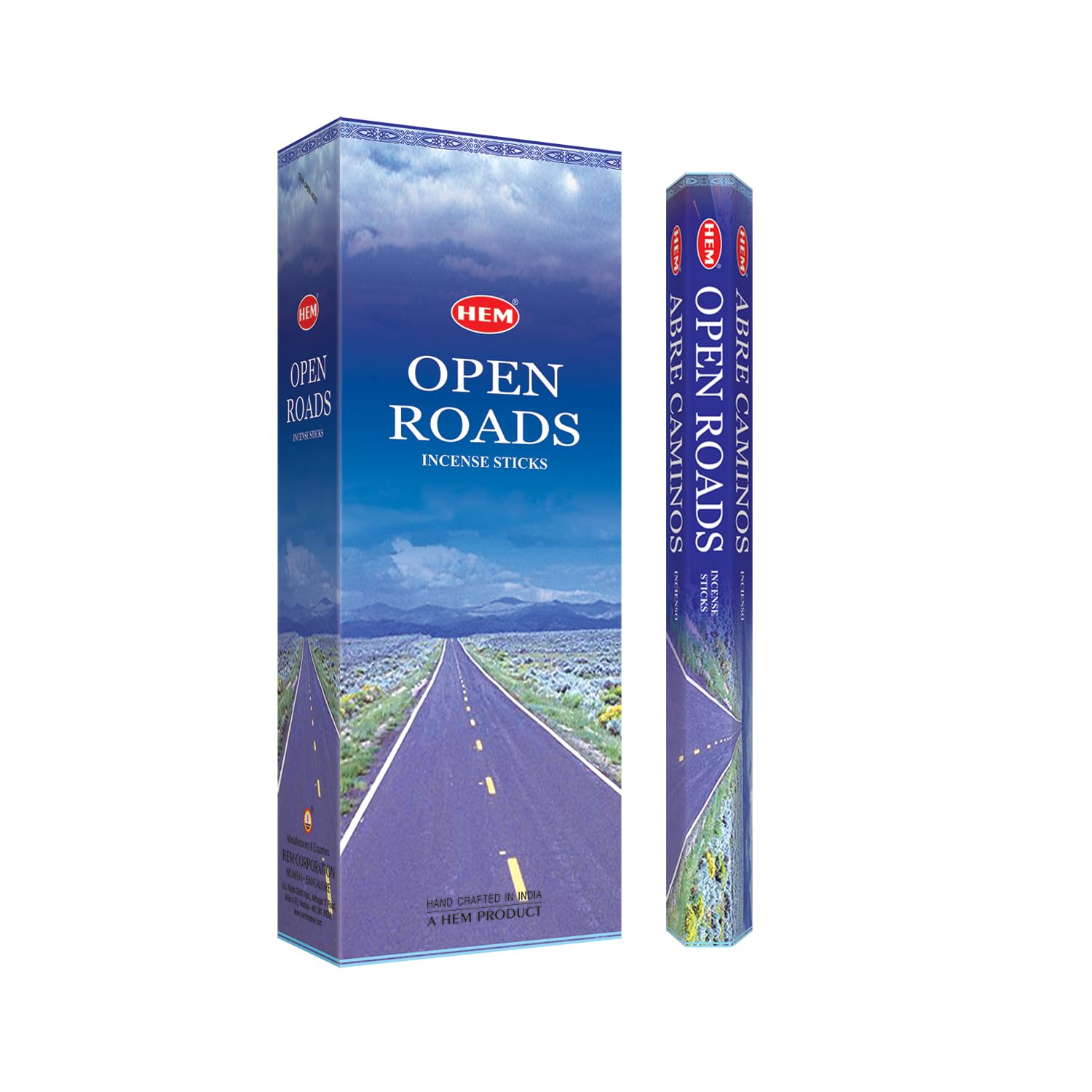Open Roads - Box of Six 20 Stick Tubes - HEM Incense