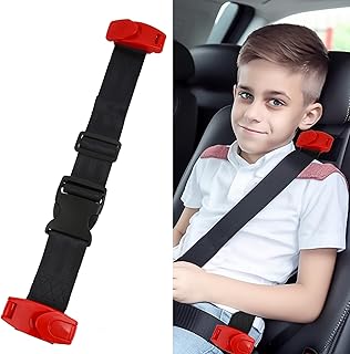 Child Seat Belt Adjusters - Adjustable Seat Belt Positioners with Clips and Positioning Straps, Shoulder and Neck Belt Adjusters to Protect The Comfort and Safety of Children's Shoulders and Necks