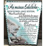 ■WUNSCHZETTEL: Die oma zum enkel decke eignet sich perfekt für den Innen- und Außenbereich, um zu jeder Jahreszeit aufeinanderfolgende Wärme zu erzeugen. Dies ist ideal für Camping und Picknick. Das ist das beste Geschenk für Kinder zum Geburtstag und zu Weihnachten.